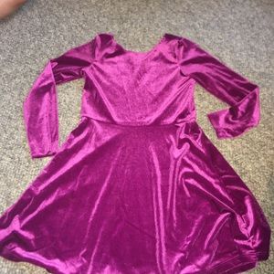 GIRLS VELVET DRESS SIZE 8